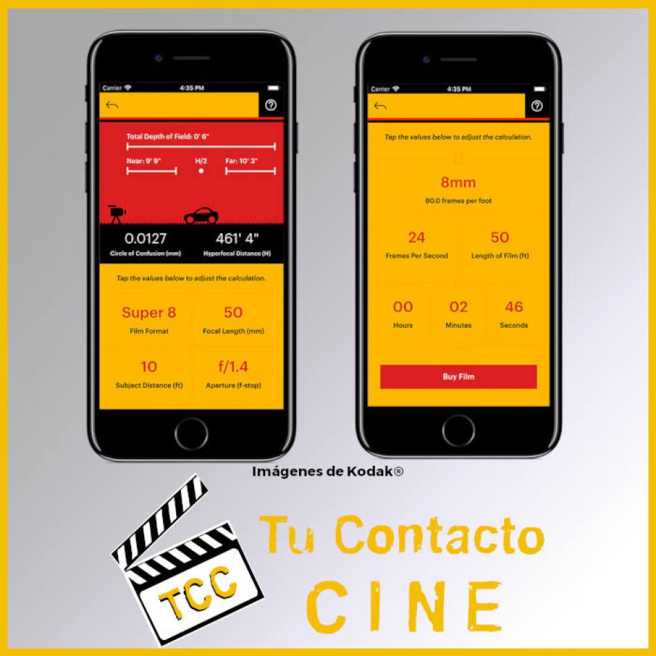 Aplicación KODAK Cinema Tools